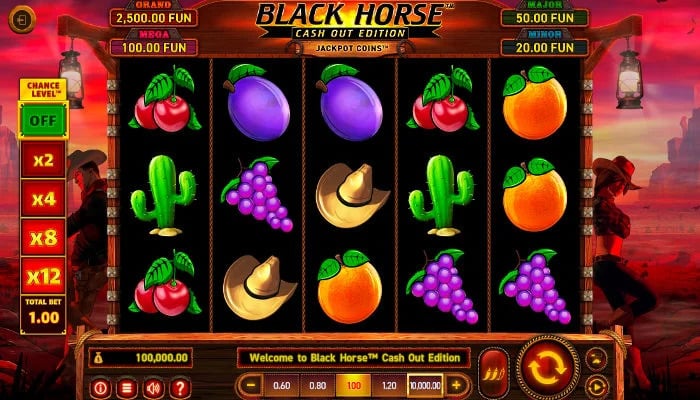 Black Horse Cash out slot screenshot
